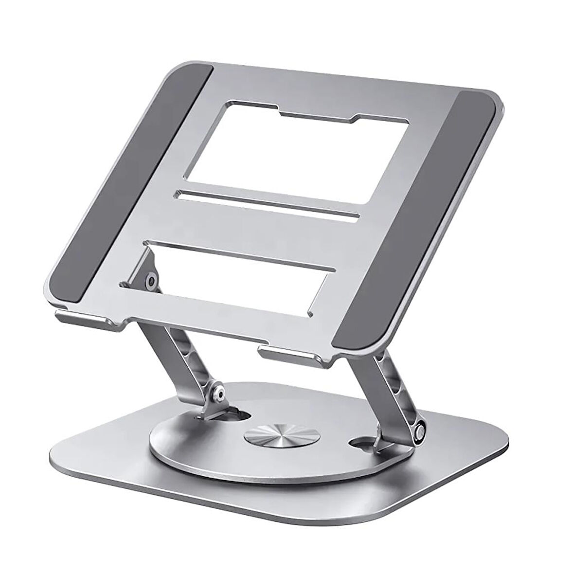 Polham 360 Derece Dönebilen Yükseklik, Açı Ayarlı Notebook, Tablet Standı, Kaydırmaz, Katlanabilir Stand
