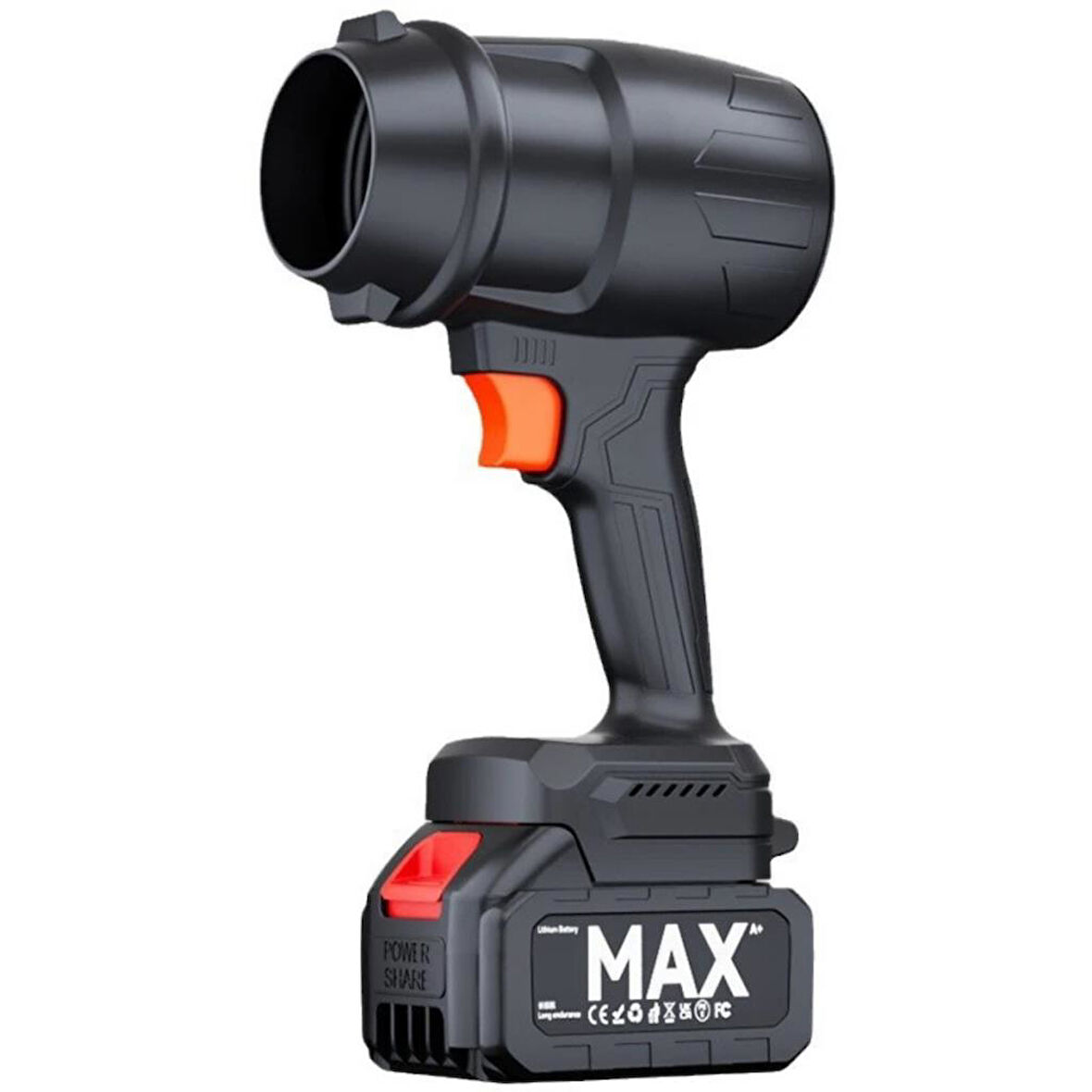 Polham 350W Şarjlı Ultra Güçlü 30000RPM Üfleme Cihazı, Araç Su İtici, Yaprak İtici, Mangal Hava Üfleyici