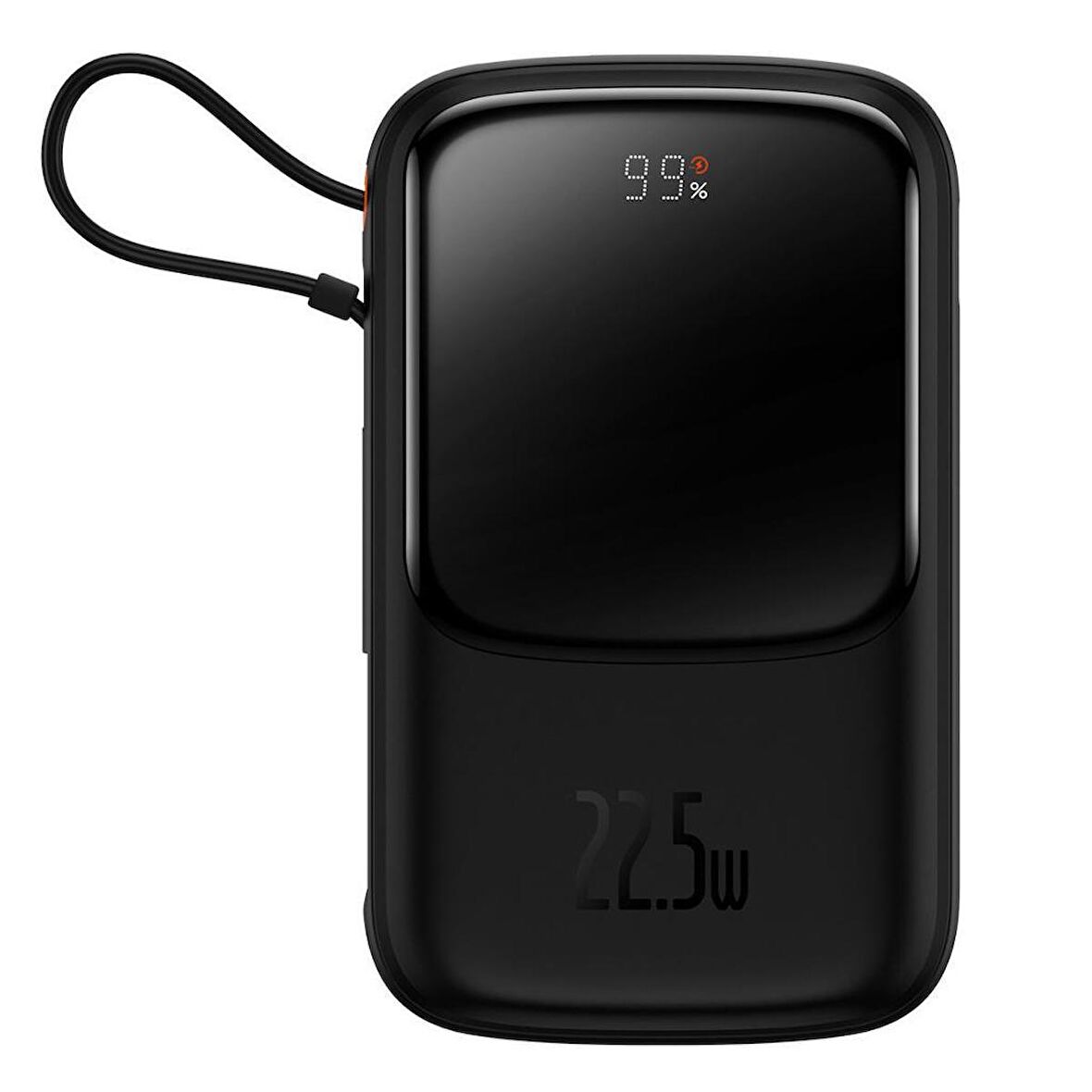 Baseus 22.5 W Type-C Kablolu 10000 mAh Hızlı Şarj Powerbank Siyah 