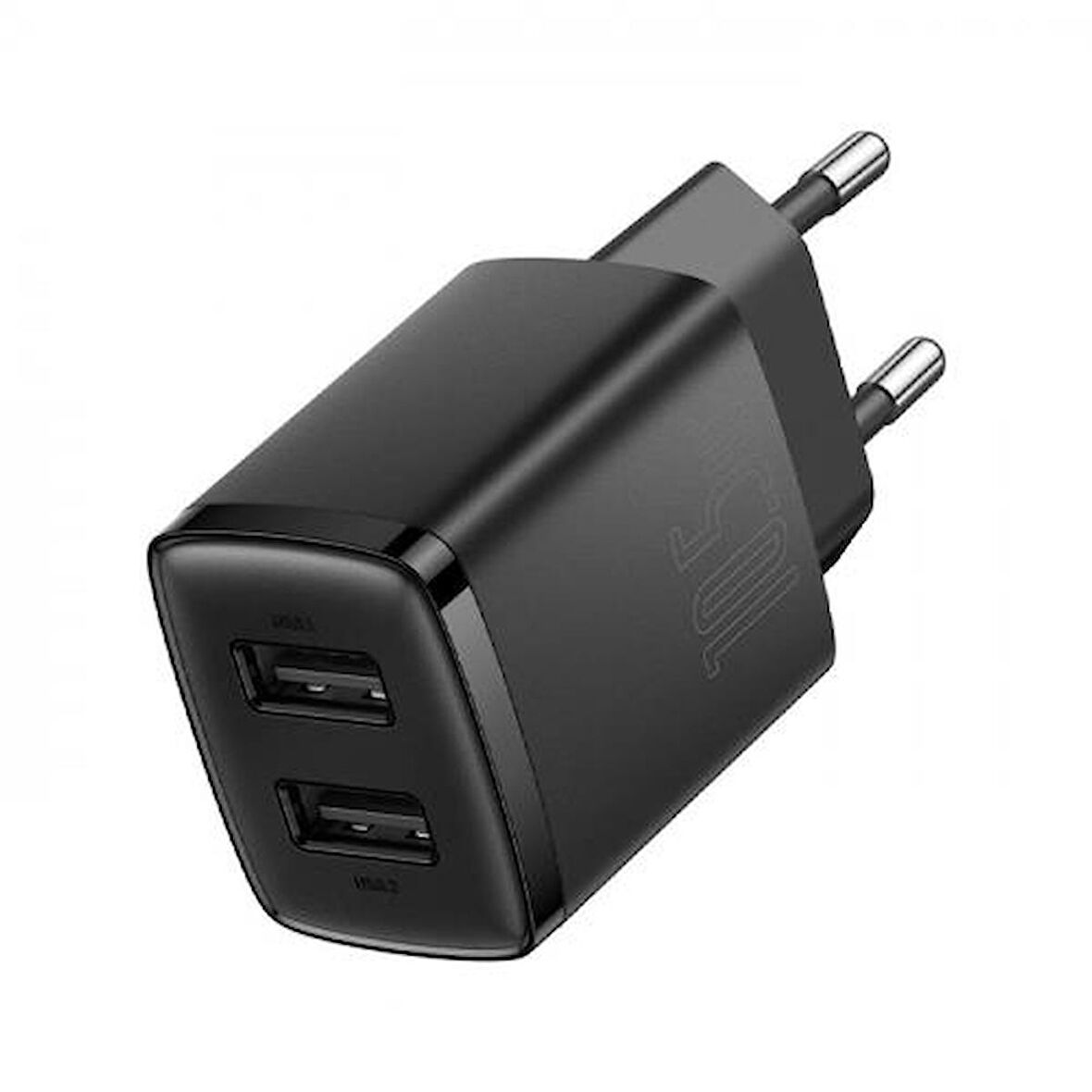 Baseus USB 10.5 Watt Hızlı Şarj Adaptörü Siyah