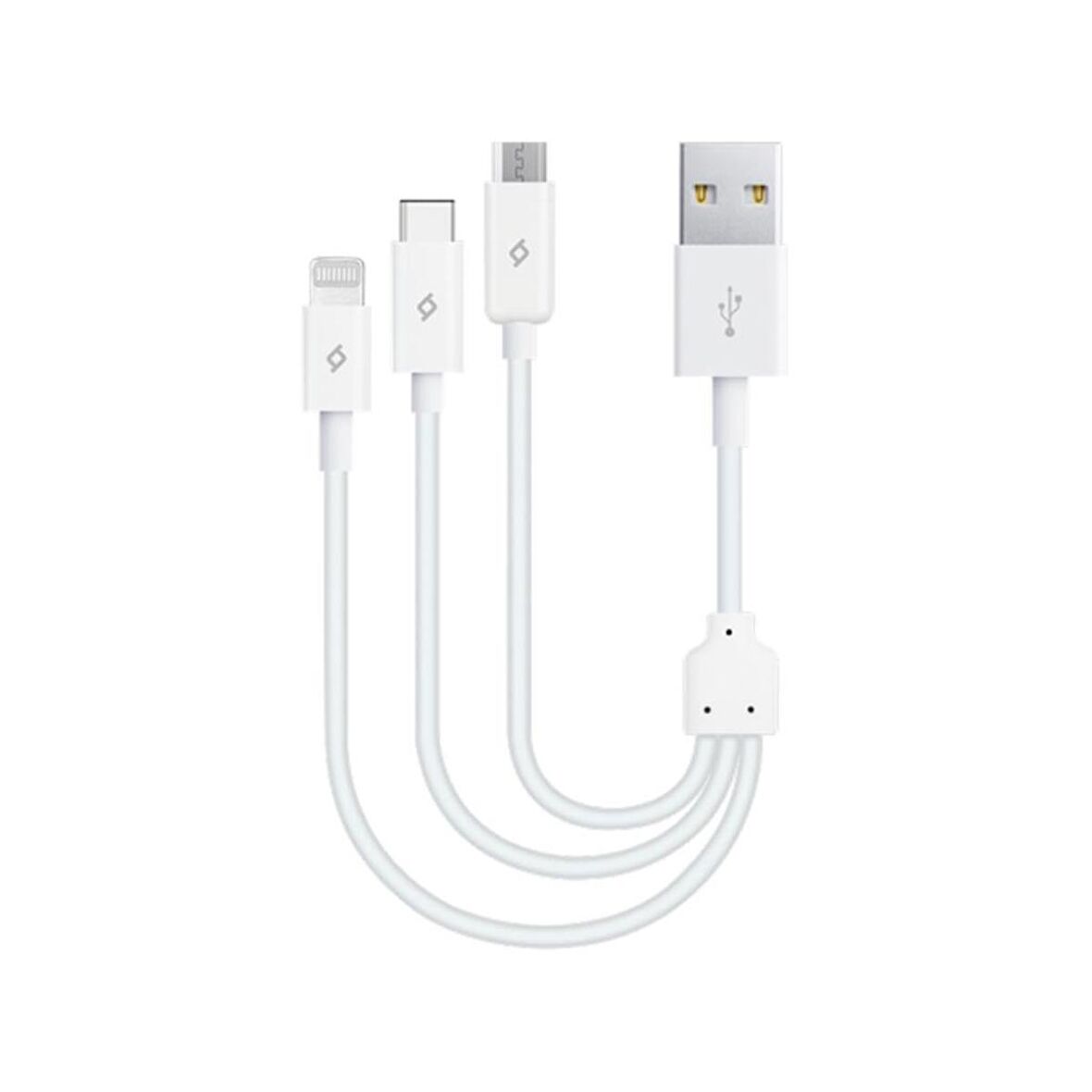 Ttec 30Cm 3in1 Type C, Lightning ve Micro USB Şarj ve Data Kablosu, Süper Hızlı Powerbank Kablosu