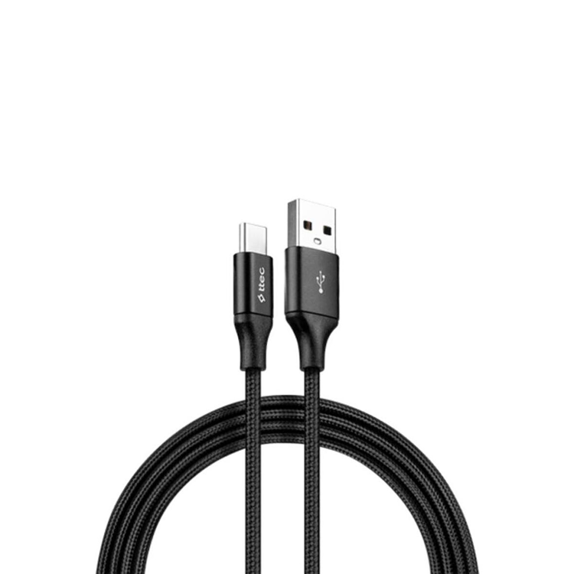 Ttec 2Metre Süper Hızlı USB Type C Şarj ve Data Kablosu, Kopmaz Halat Örgü Kablo, 480Mbps 2.1A