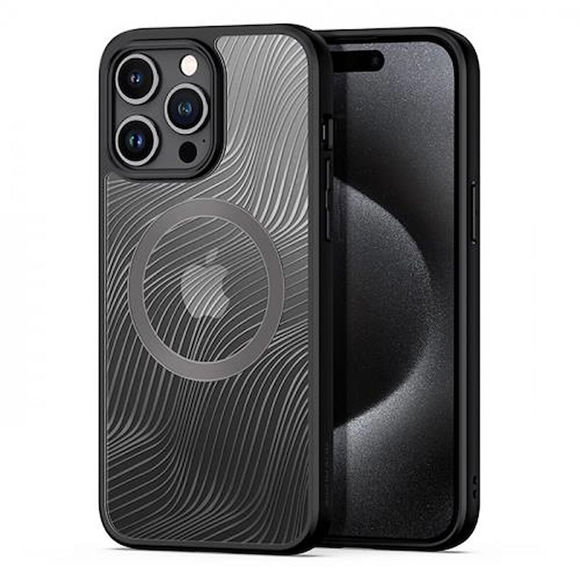 Polham iPhone 15 Plus İle Uyumlu Magsafeli Mat Silikon Kılıf, Darbe Emici, Kamera Korumalı Kılıf