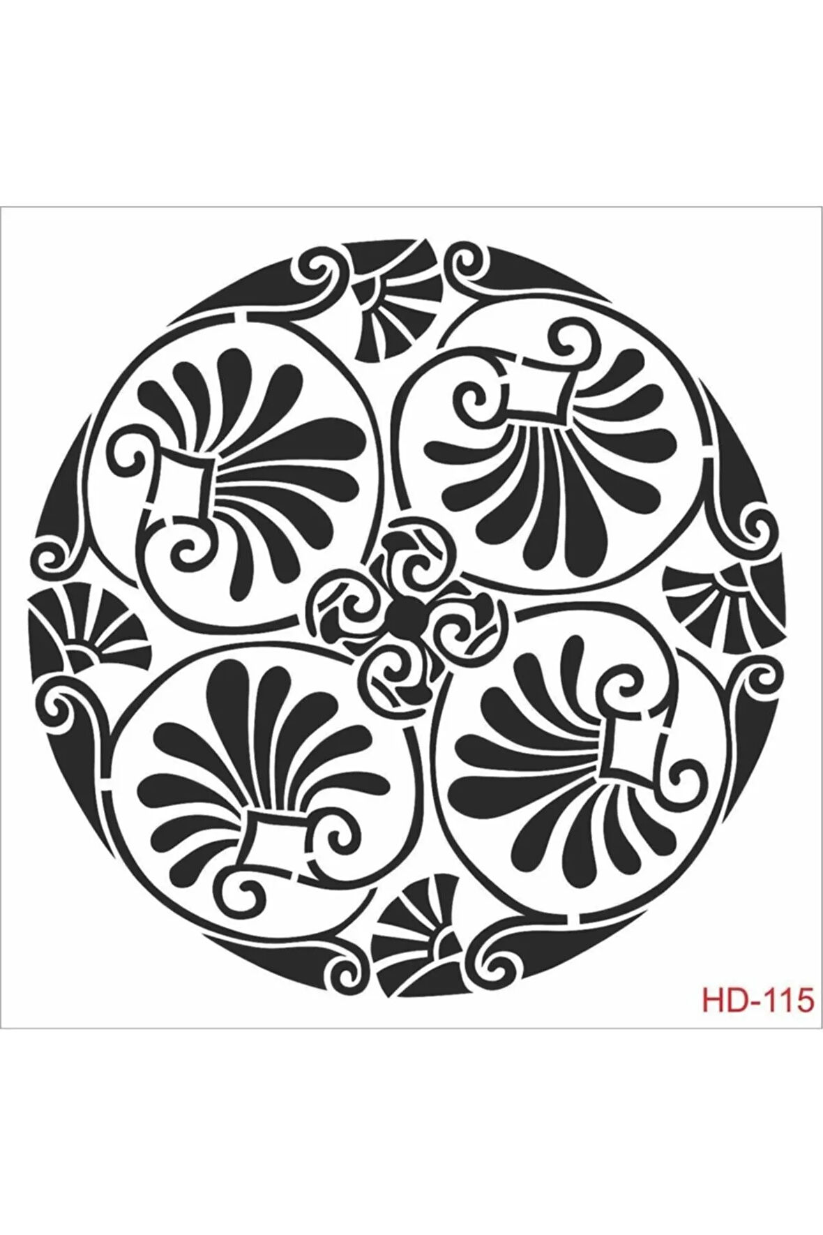 Hd115 Home Dekor Stencil 45x45