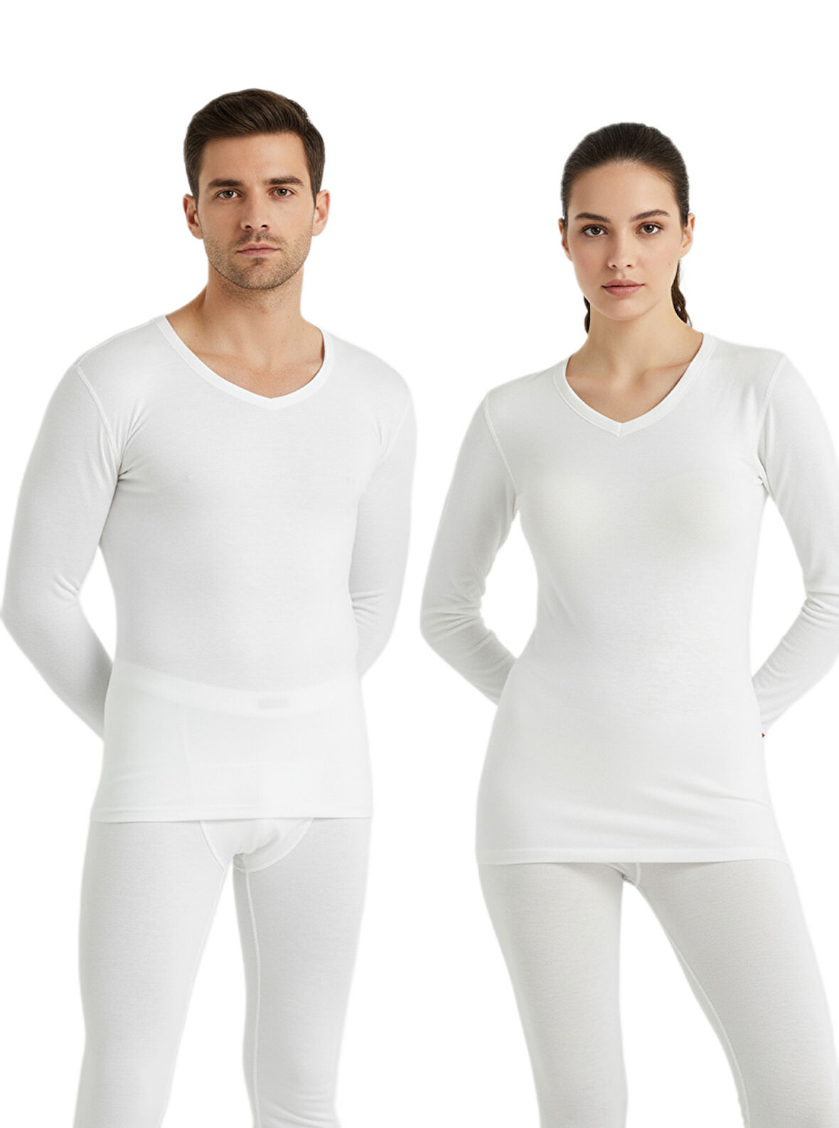 Unisex Termal Tişört 2. Seviye 1257 - Beyaz