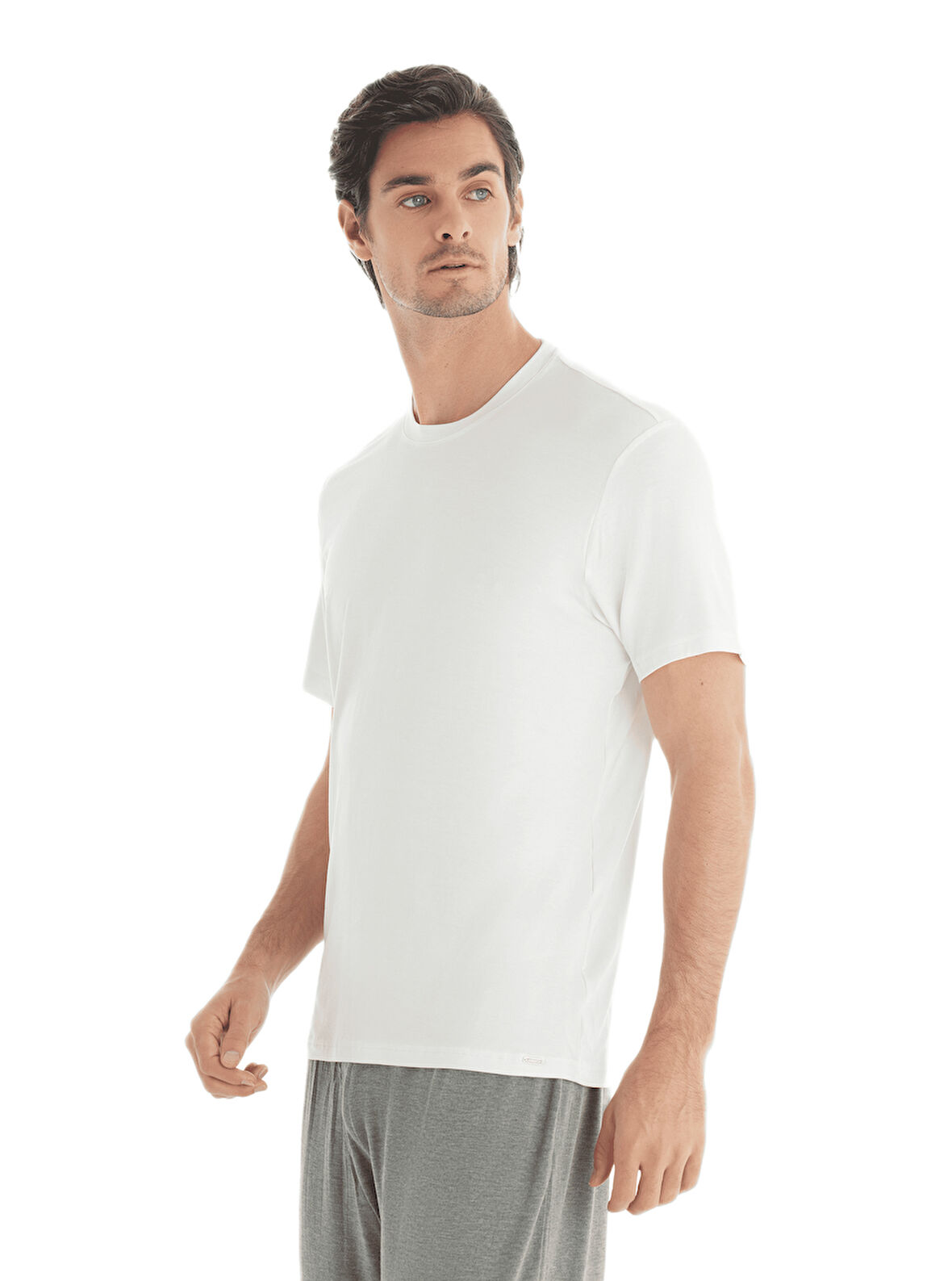 Blackspade Erkek Beyaz Modal Atlet Silver 9306