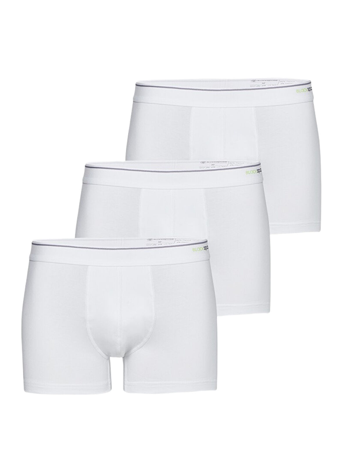 Blackspade Erkek Beyaz Boxer Pamuklu 3'lü Paket 9670