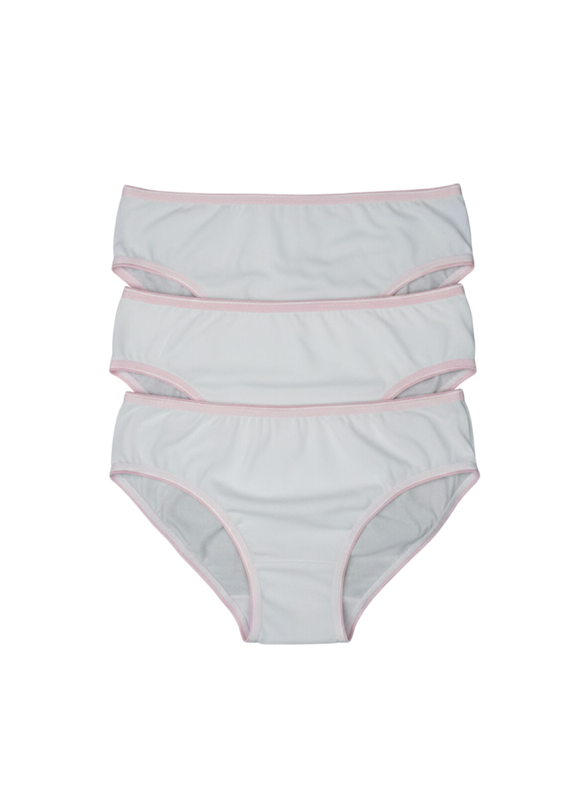 Blackspade Kız Çocuk Beyaz Külot 3'lü Paket 1294