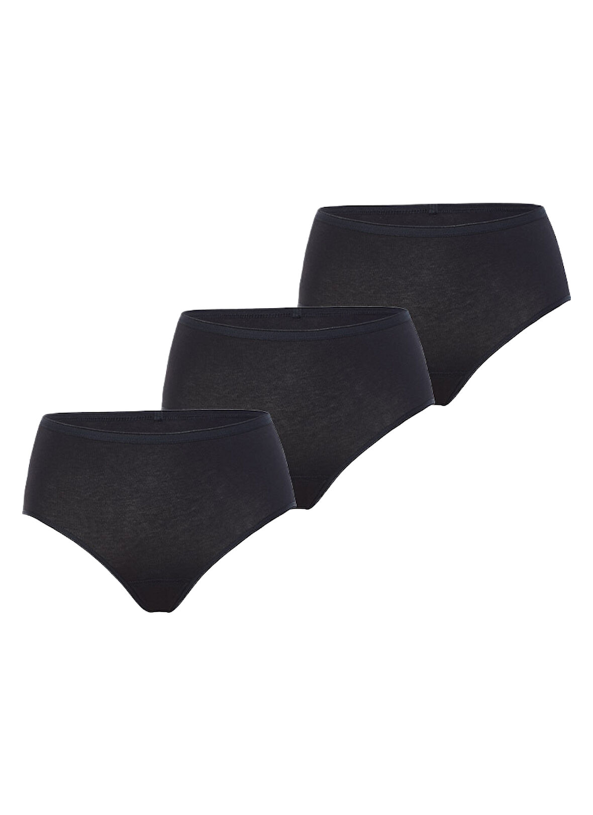 Kadın Külot 3'lü Paket Essential 1577 - Siyah
