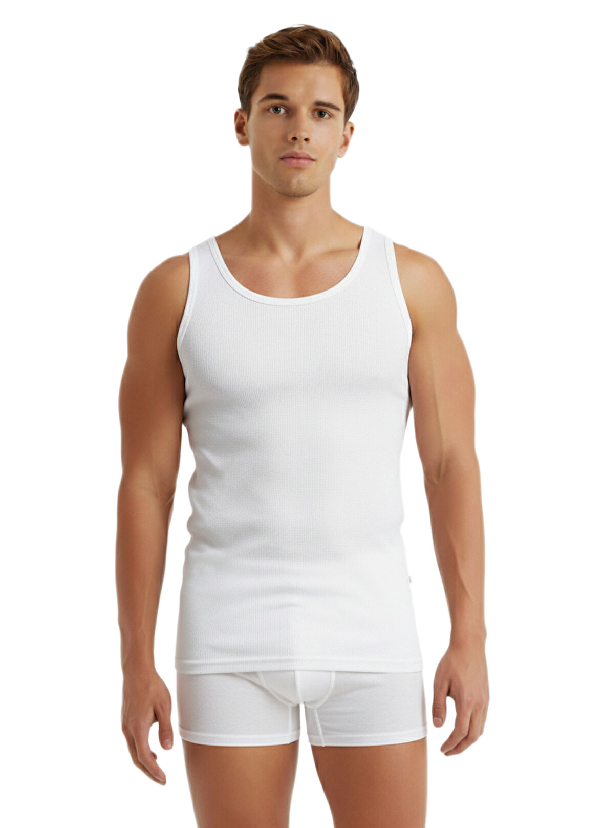 Blakspade Erkek Beyaz Spor Atlet 2'li Paket 9676