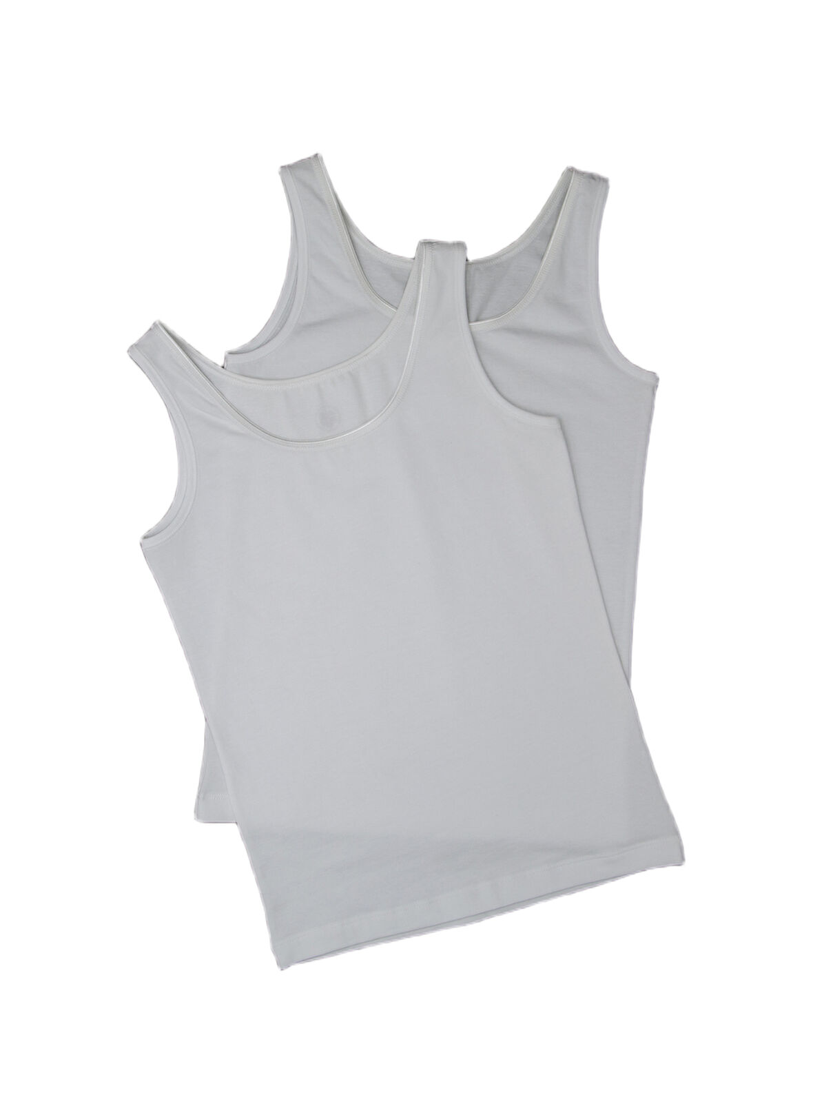 Blackspade Kız Çocuk Beyaz Atlet 2'li Paket 1297