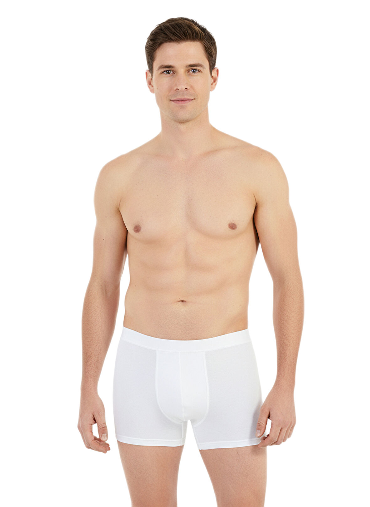 Blackspade Erkek Beyaz 2'li Pamuklu Boxer 9616