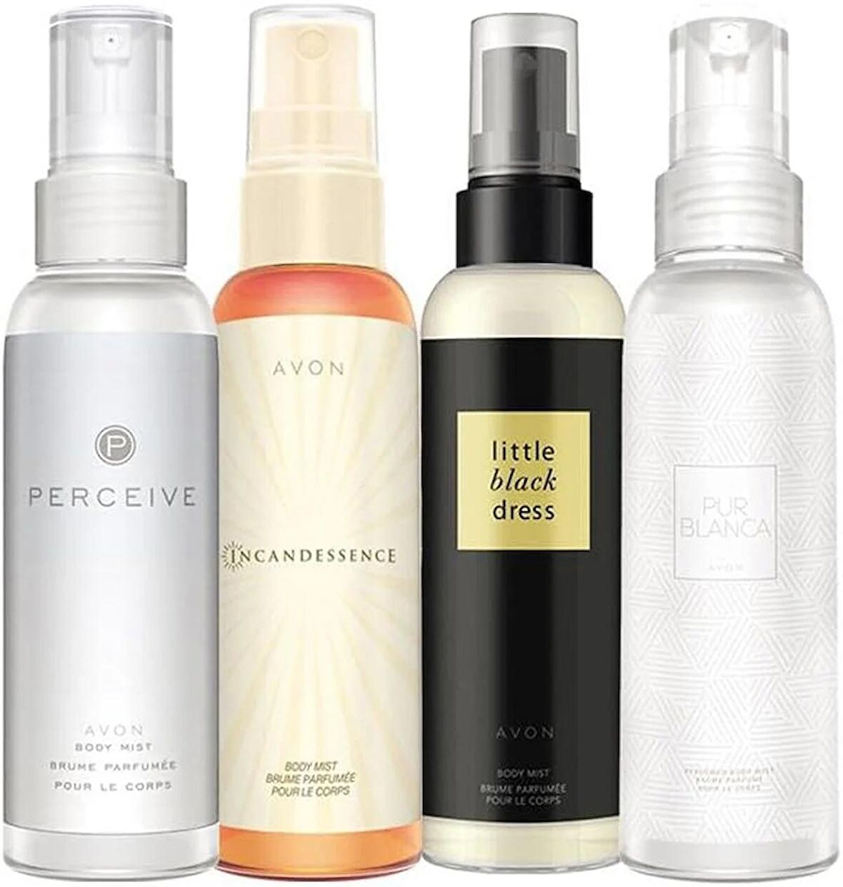 Avon Body Mist Parfümlü Vücut Spreyleri Dörtlü Paket
