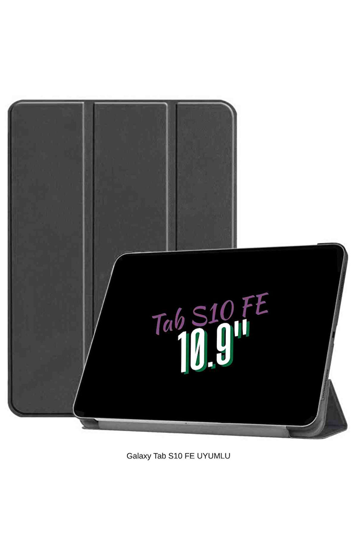 Galaxy Tab S10 FE Uyumlu 10.9" Katlanabilen Standlı Smart Cover Akıllı Tablet Kılıfı