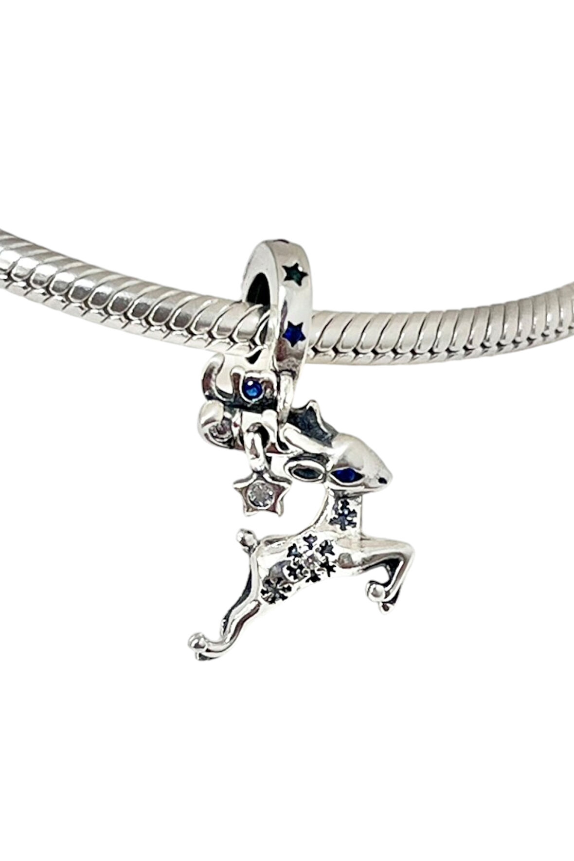 Yeniyıl Geyiği Charm | 925 Ayar Gümüş