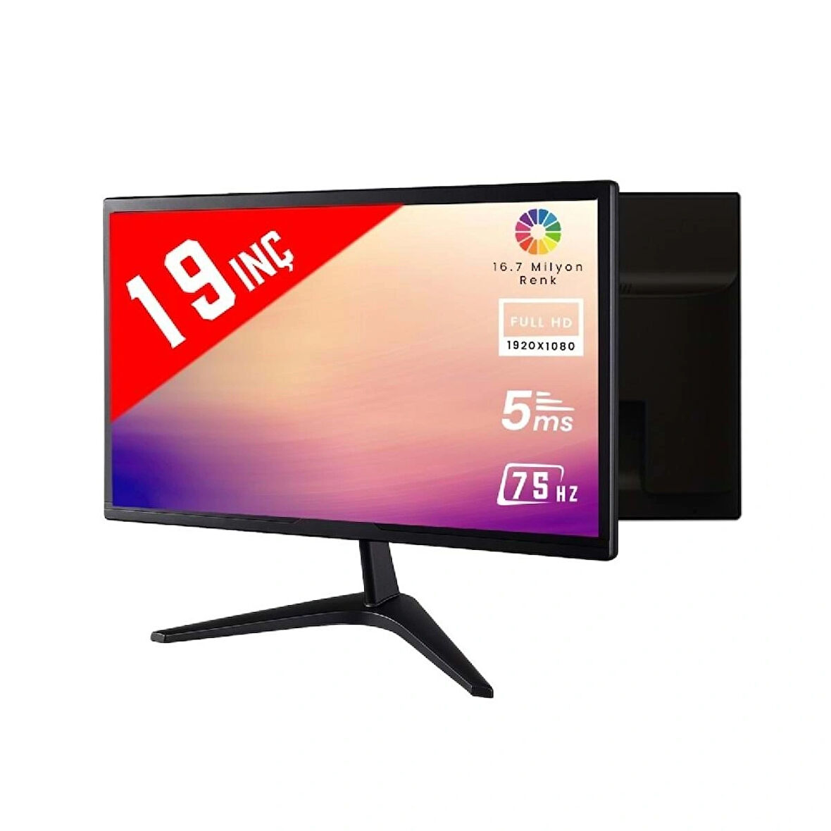 MPIA MP-19 Dahili Hoparlörlü VGA HDMI  19" Led Monitör