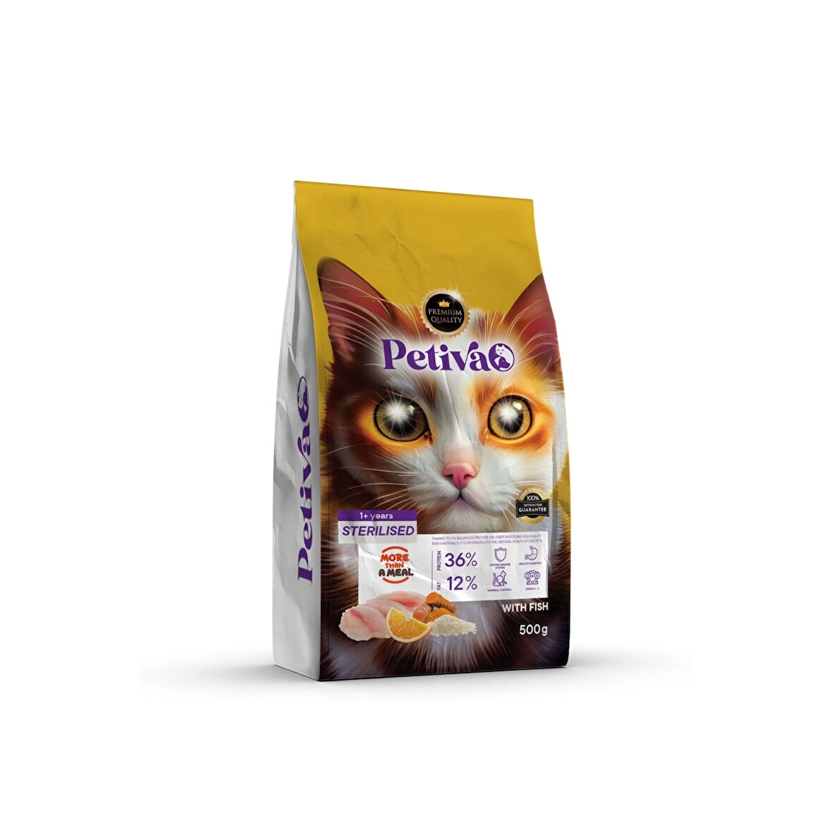 Petiva Kısırlaştırılmış Balıklı Kedi Maması 500 G