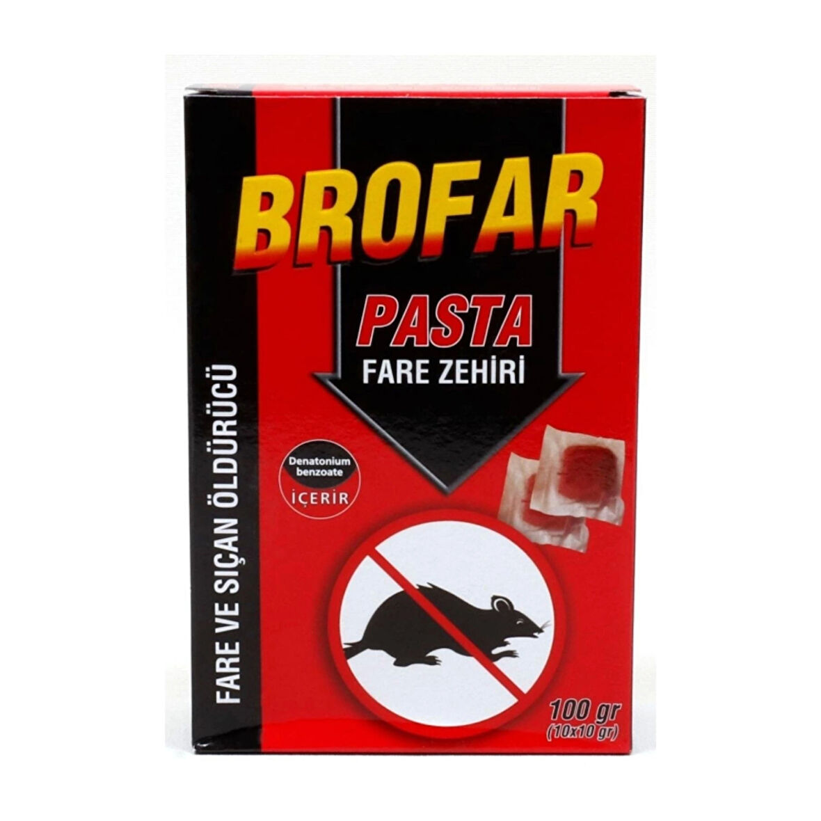 Brofar Pasta Şeklinde Fare Ze.hiri 100 gr