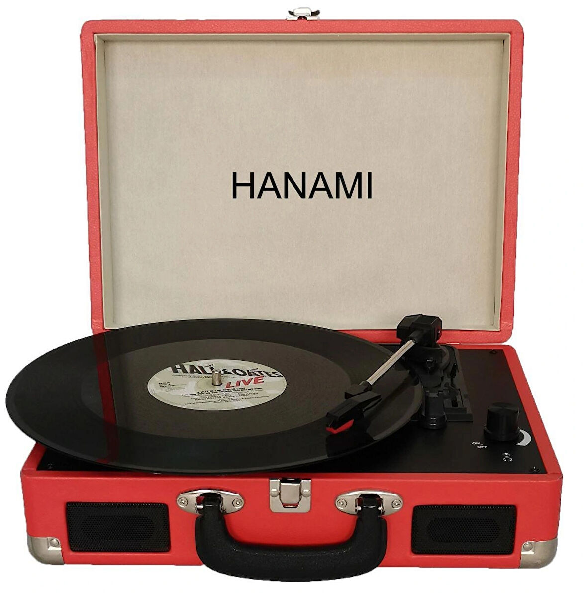 QUIQA HANAMI HEM SARJLI HEM BLUETOOTHLU TÜM PLAKLARI ÇALAN ĞİKAP KIRMIZI