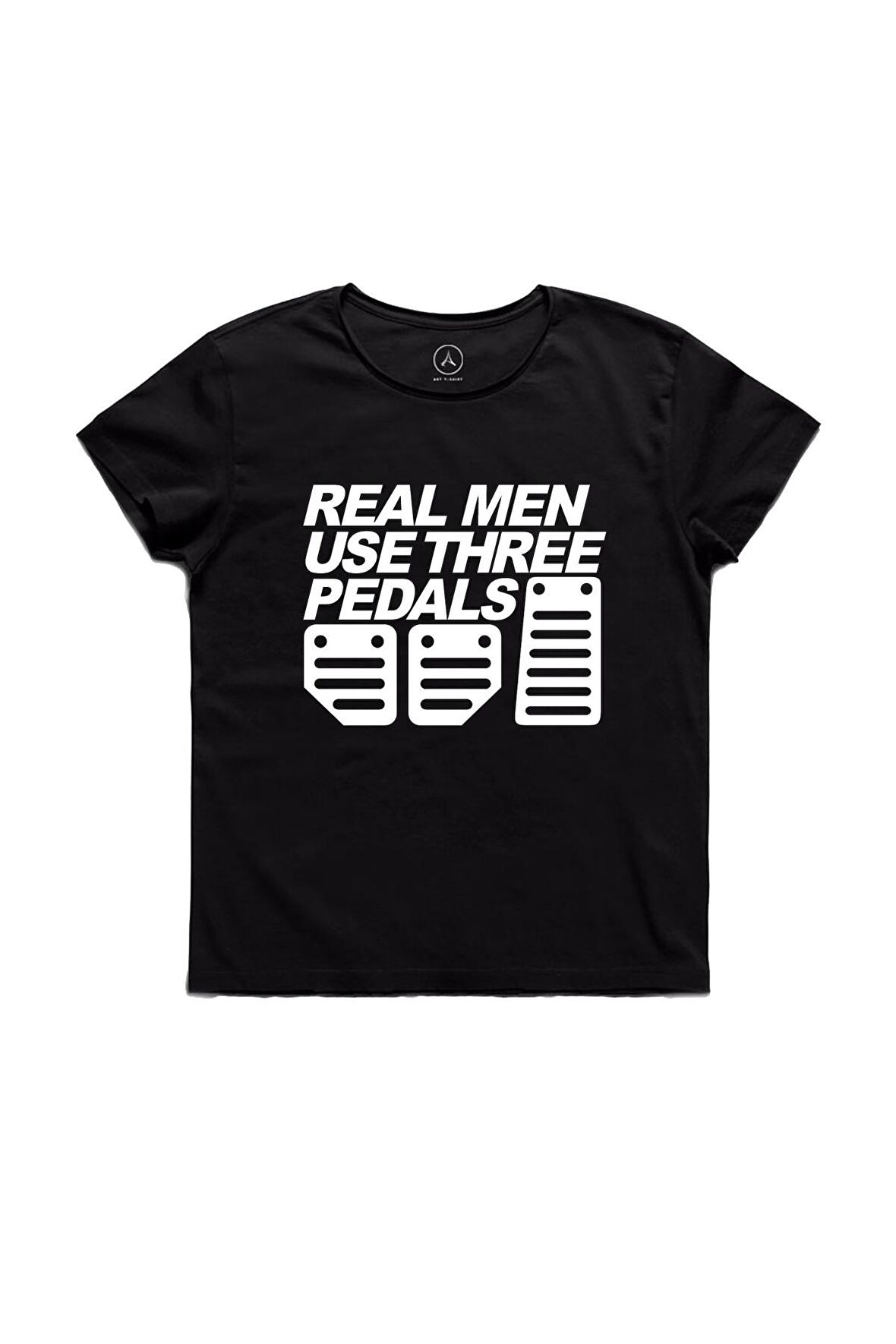Real Men Use Three Pedals Erkek Tişört