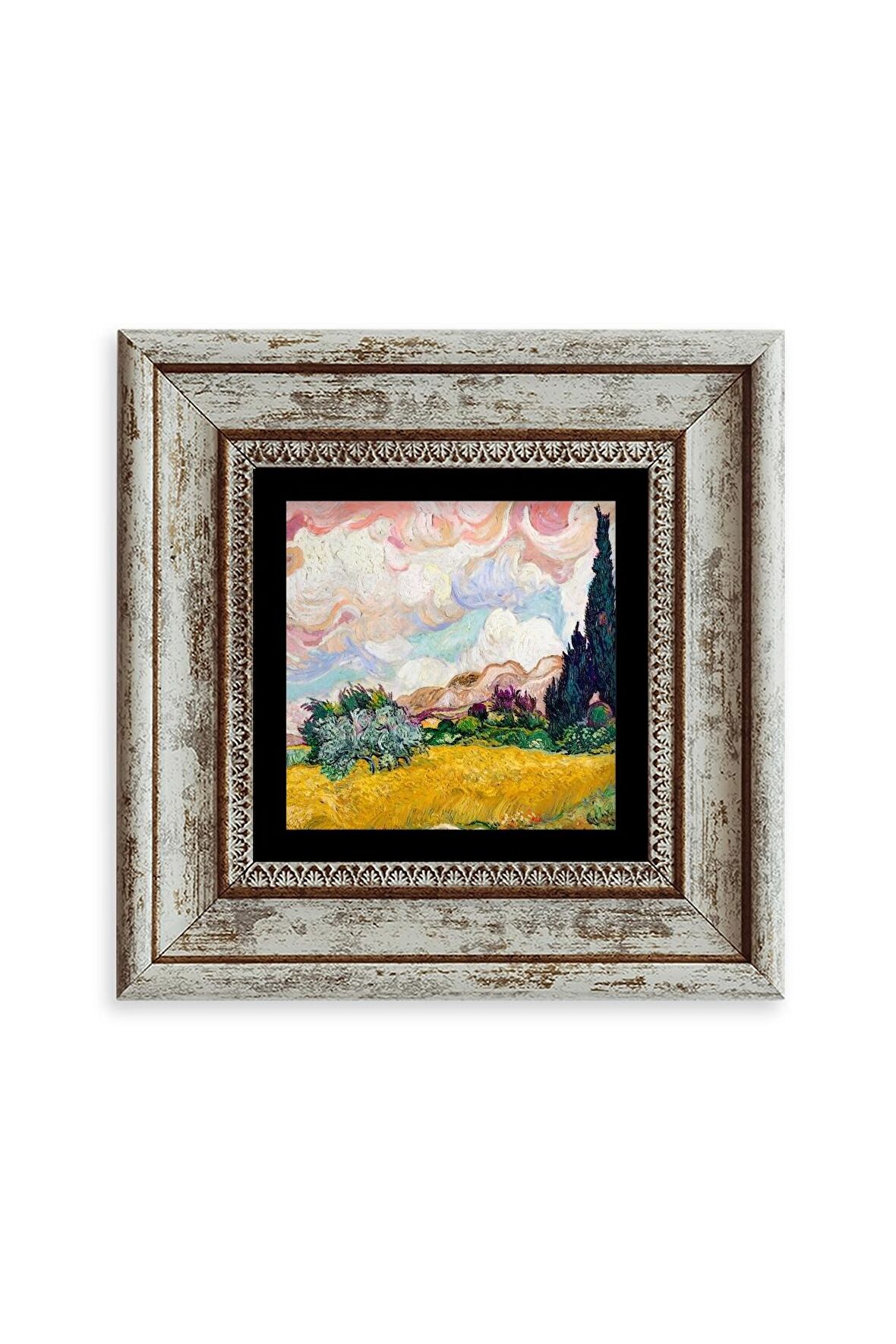 Van Gogh Çerçeveli Taş Tablo