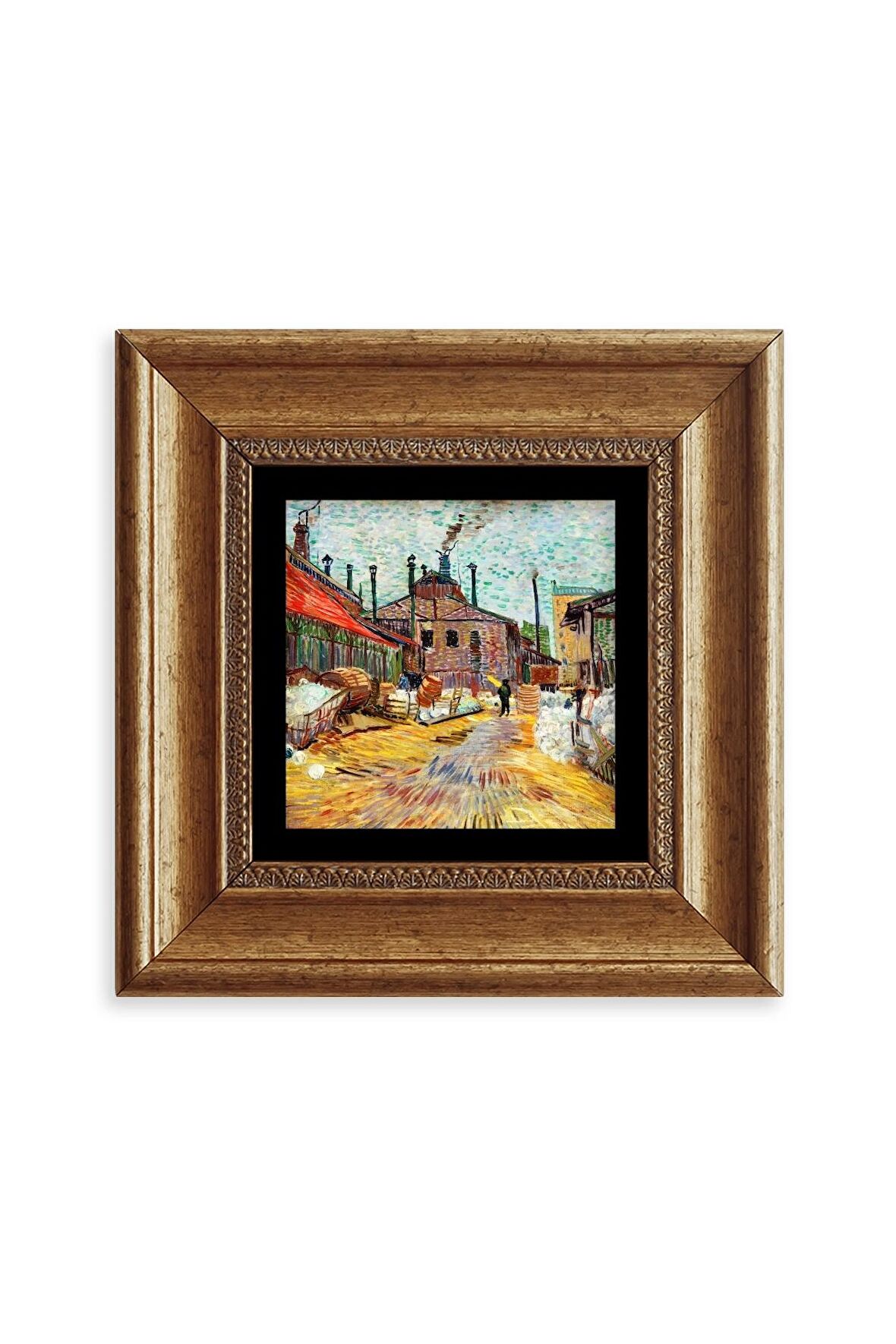 Van Gogh Çerçeveli Taş Tablo