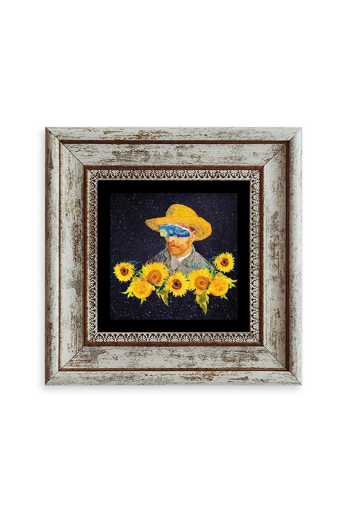 Van Gogh Çerçeveli Taş Tablo