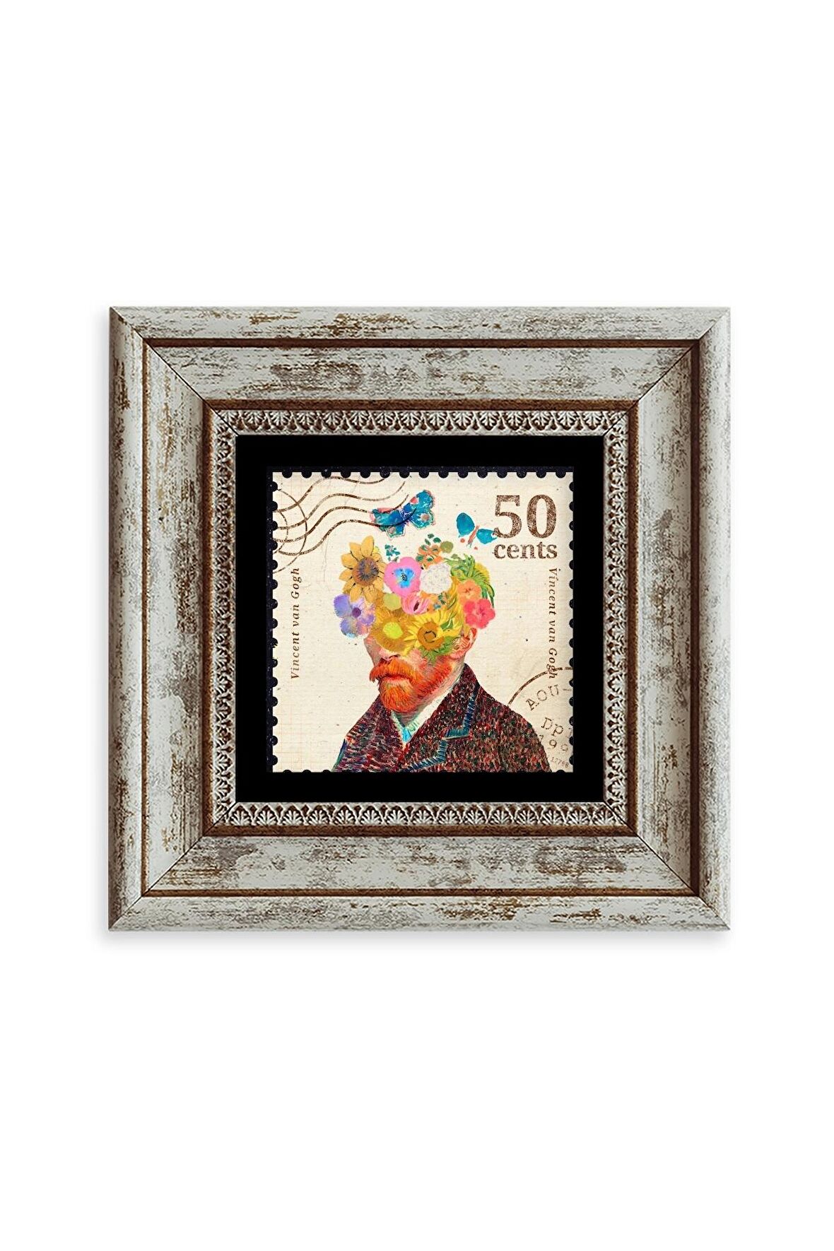 Van Gogh Çerçeveli Taş Tablo
