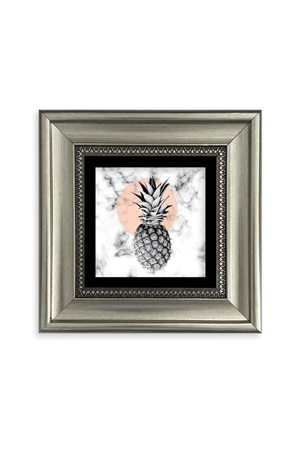 Ananas Çerçeveli Taş Tablo