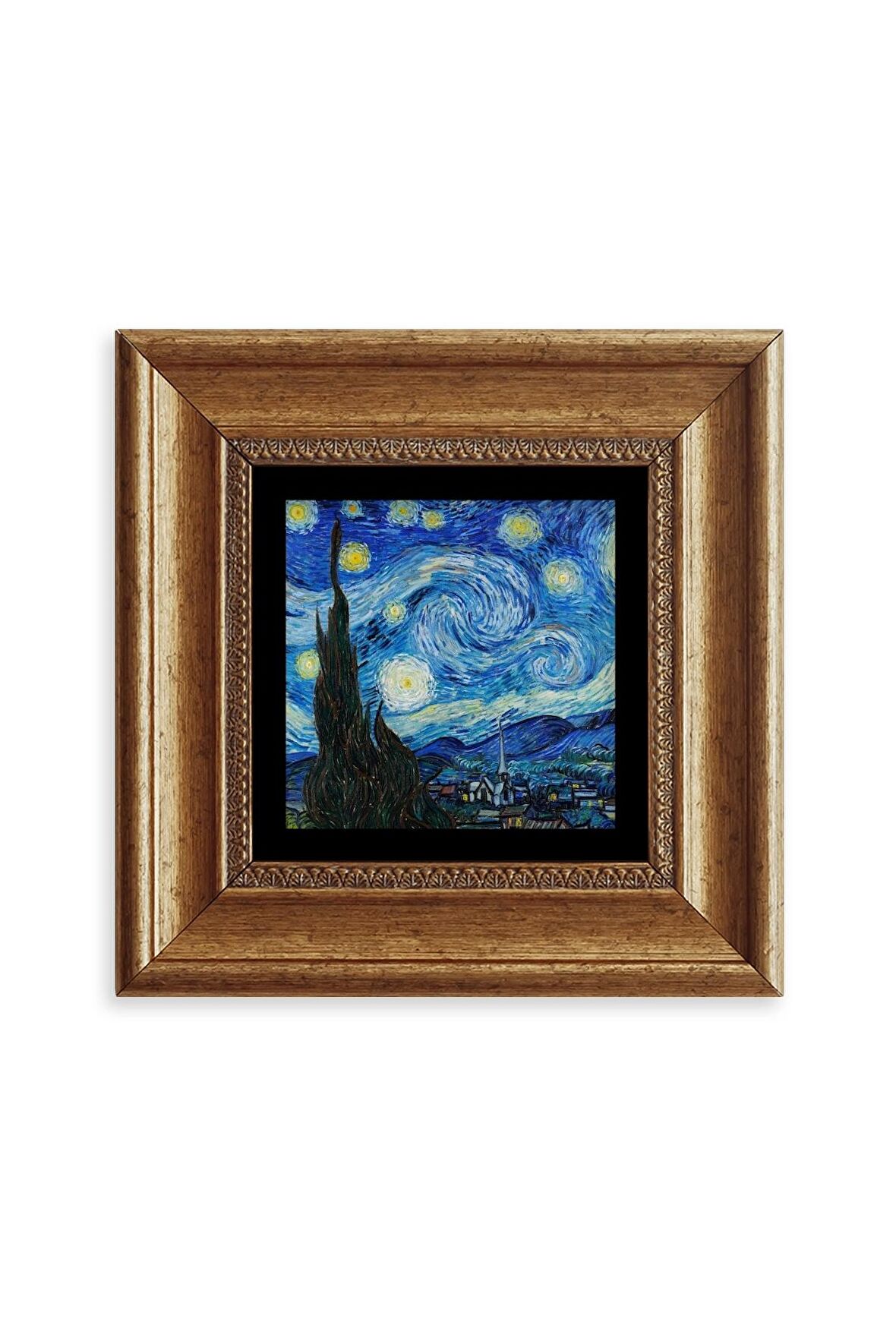 Van Gogh Çerçeveli Taş Tablo