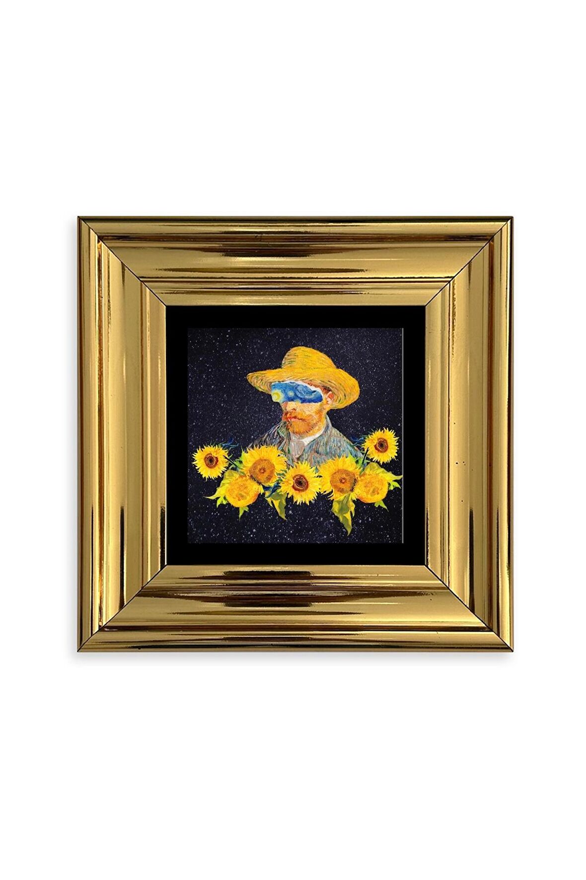 Van Gogh Çerçeveli Taş Tablo