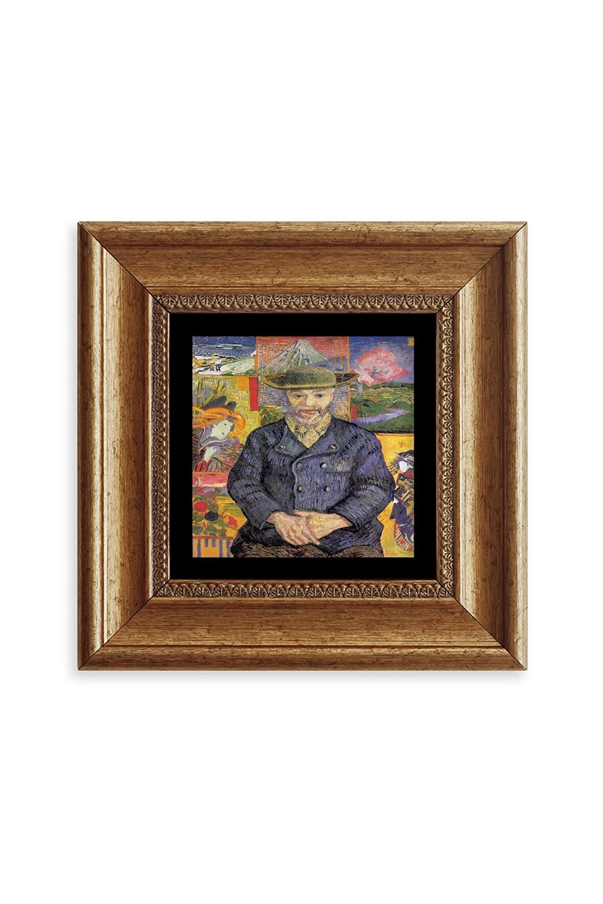 Van Gogh Çerçeveli Taş Tablo