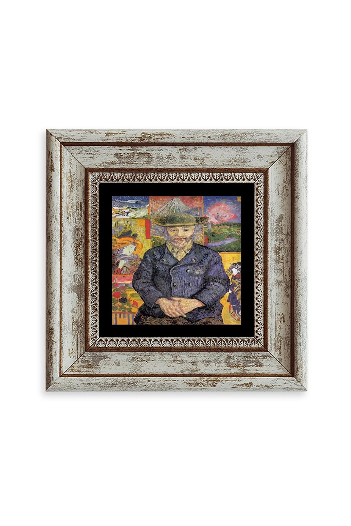 Van Gogh Çerçeveli Taş Tablo
