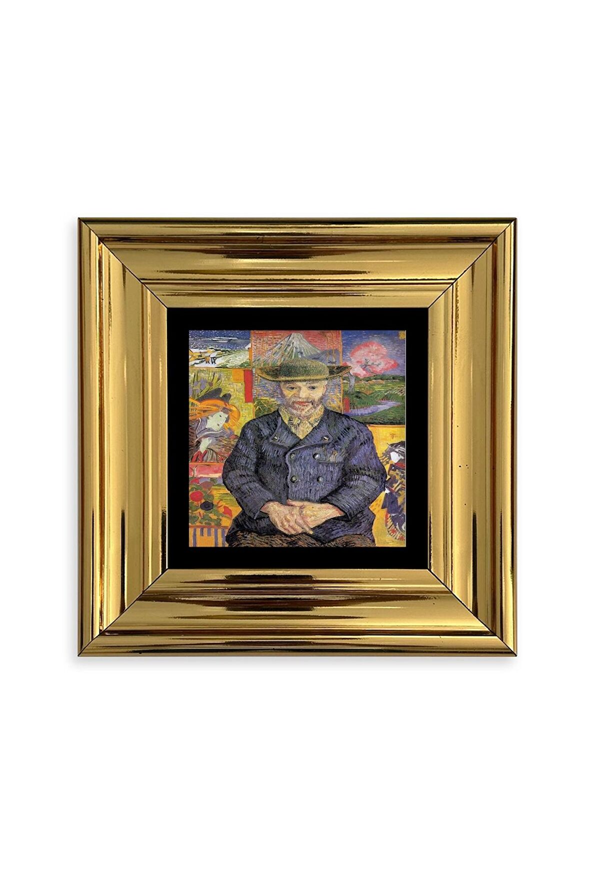 Van Gogh Çerçeveli Taş Tablo