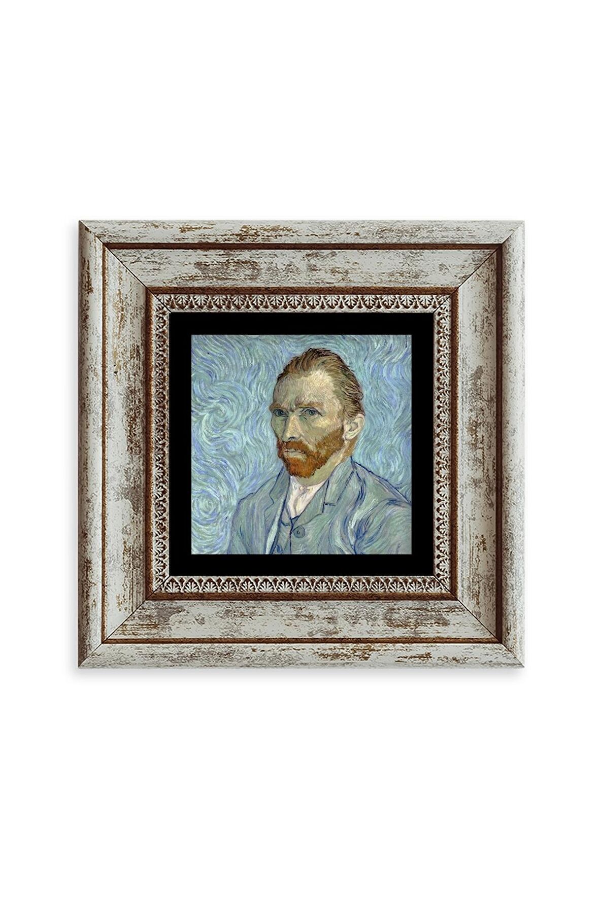 Van Gogh Çerçeveli Taş Tablo