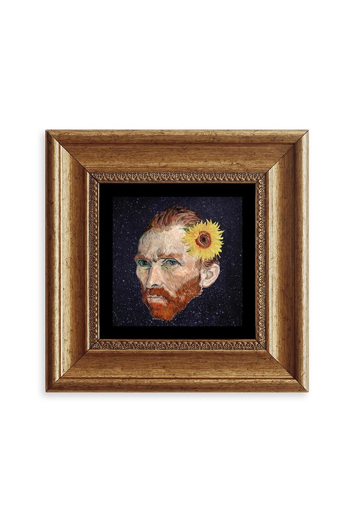 Van Gogh Çerçeveli Taş Tablo