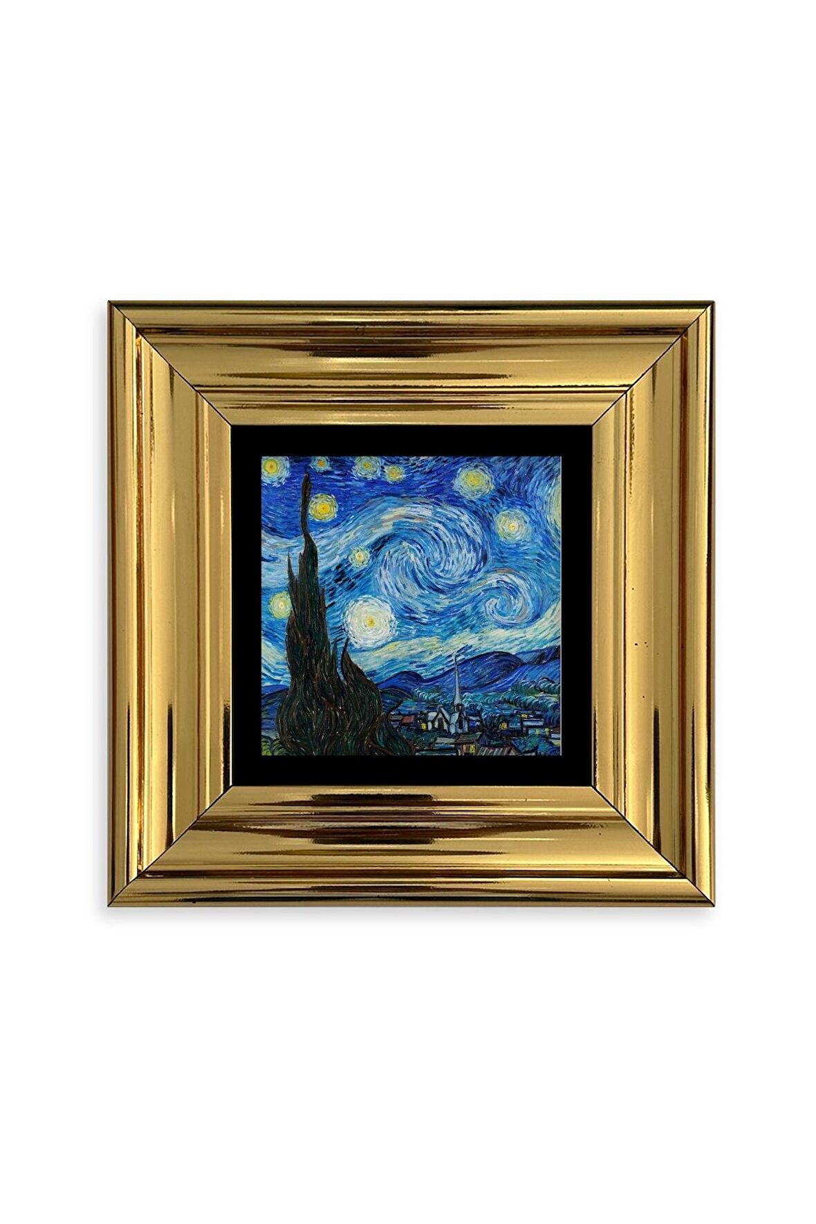 Van Gogh Çerçeveli Taş Tablo