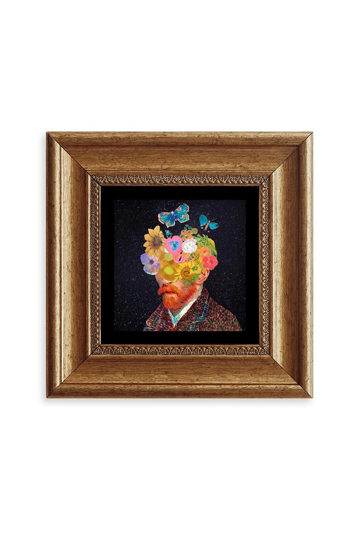 Van Gogh Çerçeveli Taş Tablo