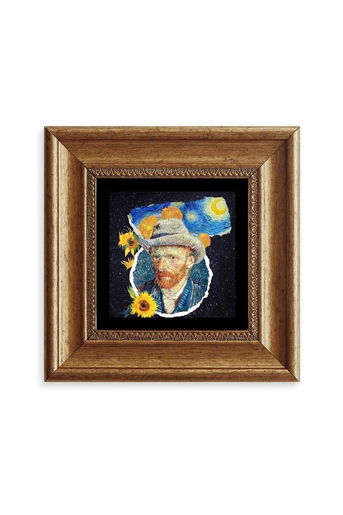 Van Gogh Çerçeveli Taş Tablo