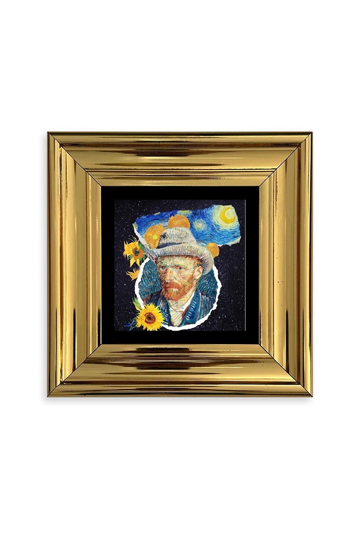 Van Gogh Çerçeveli Taş Tablo