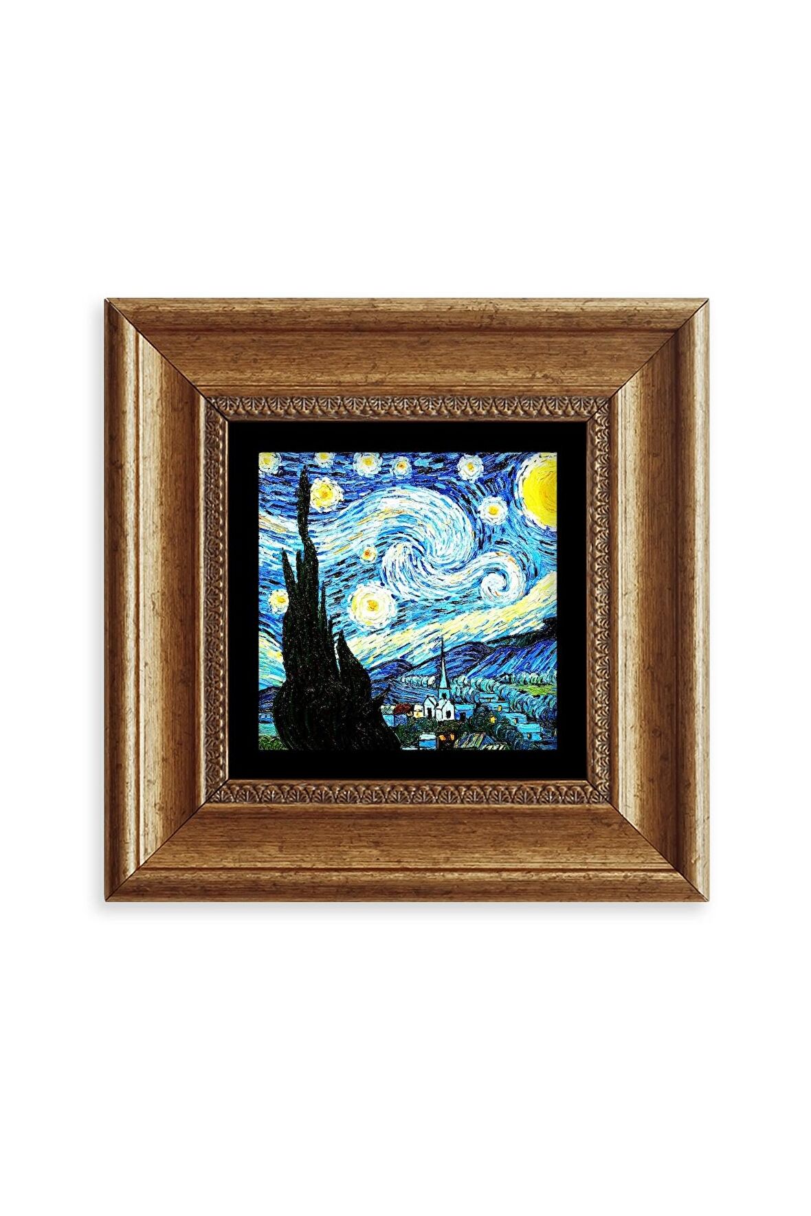 Van Gogh Çerçeveli Taş Tablo