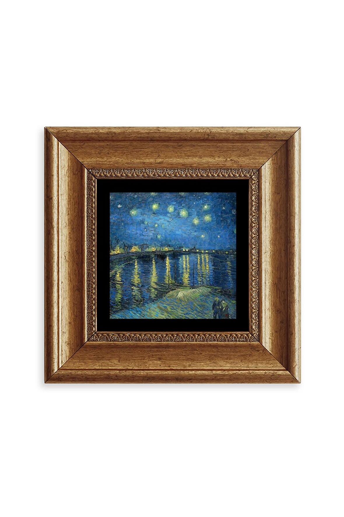 Van Gogh Çerçeveli Taş Tablo