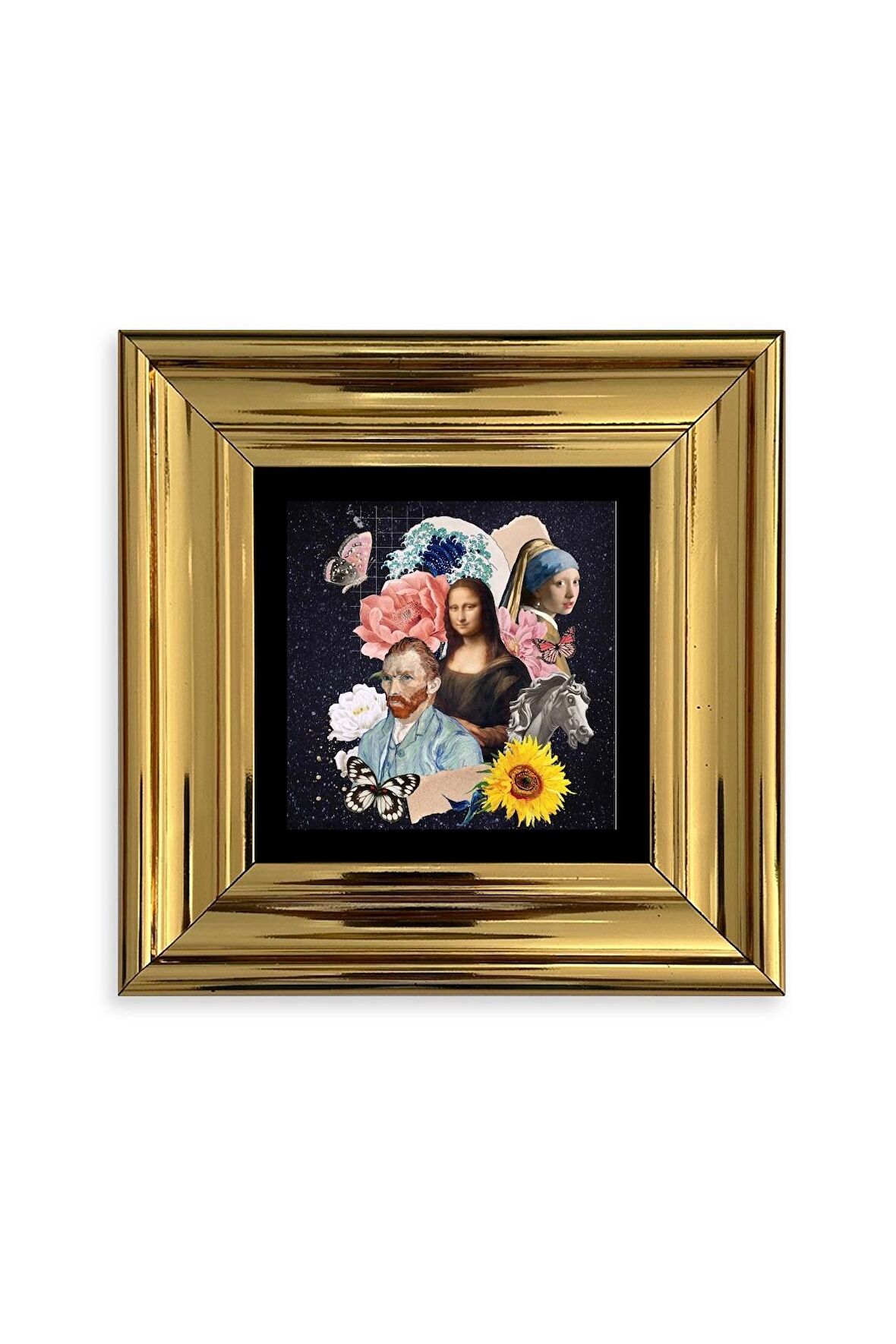 Van Gogh Çerçeveli Taş Tablo