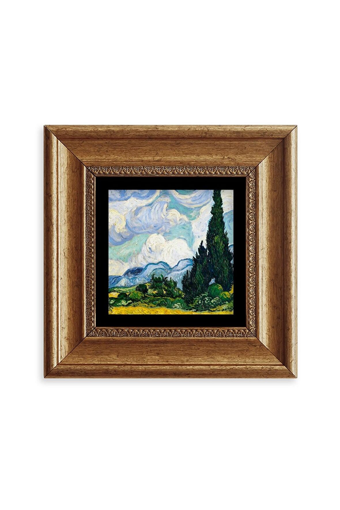 Van Gogh Çerçeveli Taş Tablo