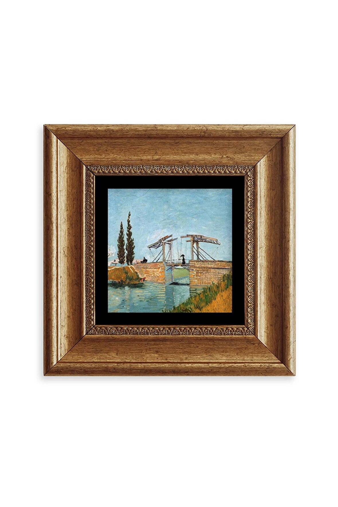 Van Gogh Çerçeveli Taş Tablo