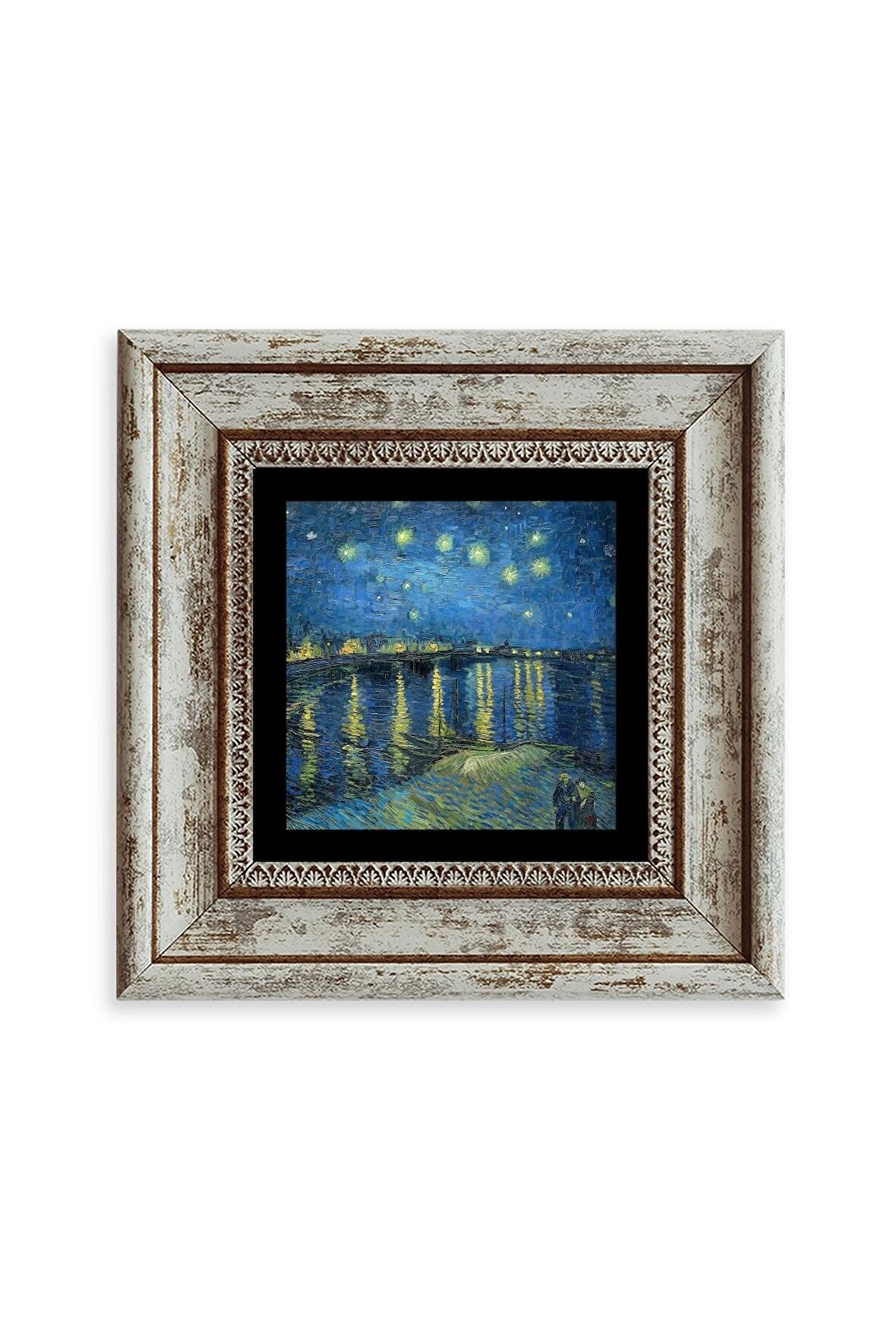 Van Gogh Çerçeveli Taş Tablo