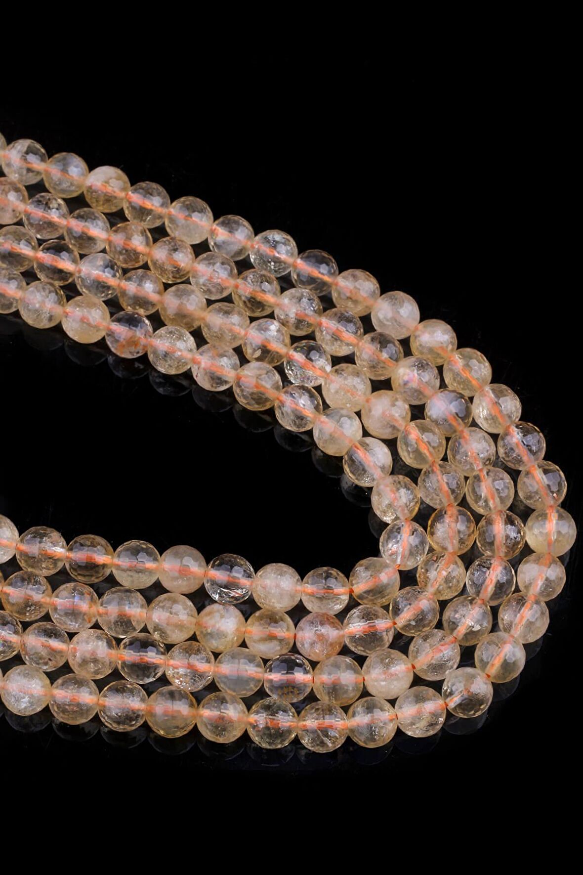 10 MM AA Faset Kesim Sitrin Taşı Dizi - DZ3916