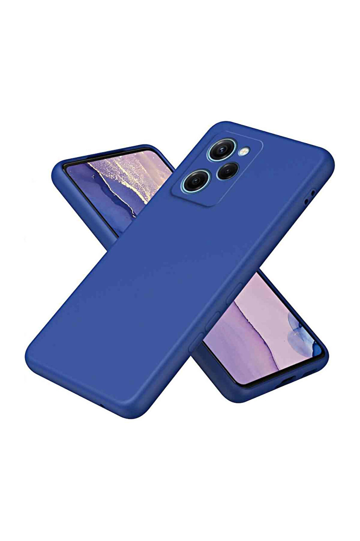 Poco X5 Pro 5G Uyumlu Fuchsia Nano İçi Kadife Silikon Telefon Kılıfı