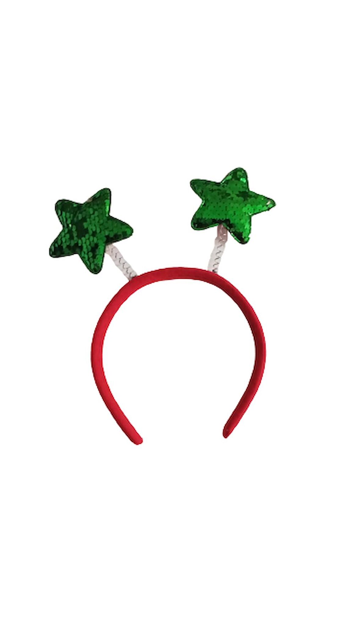 YILBAŞI TAÇ YILDIZ PAYETLİ YEŞİL