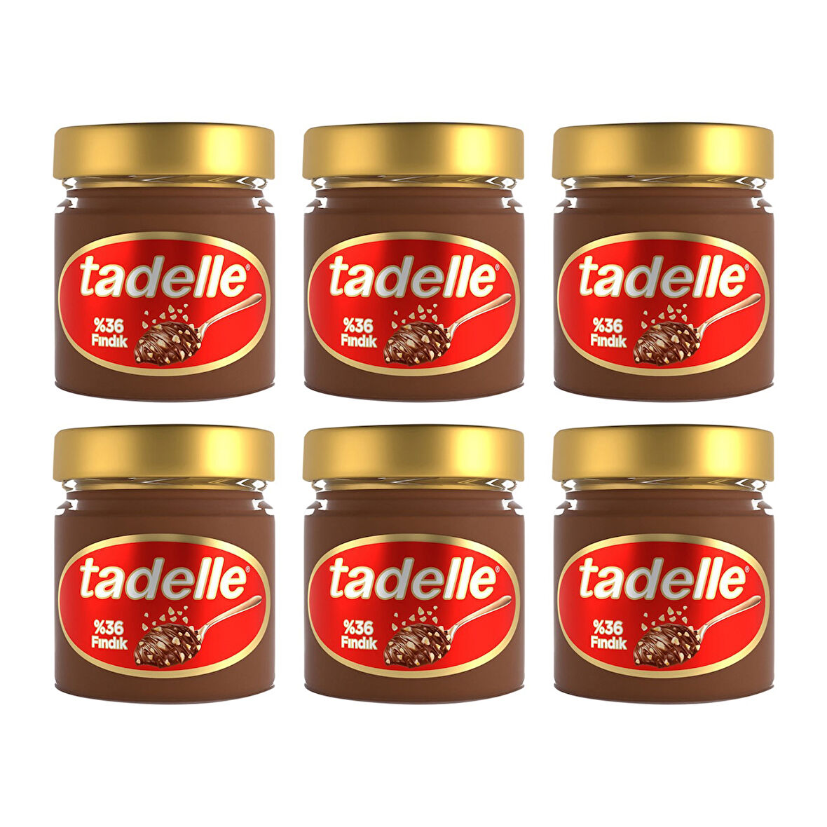 Tadelle Parça Fındıklı Kakaolu Fındık Ezmesi 200 Gr x 6 Adet